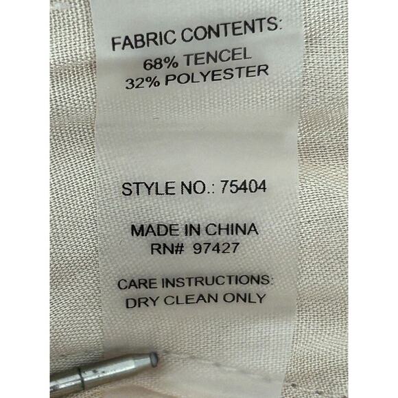 Dolce Cabo Pants Size XS Sand Wide Leg Ruched Knee Drawstring Hem Cuff Utility - Picture 9 of 13